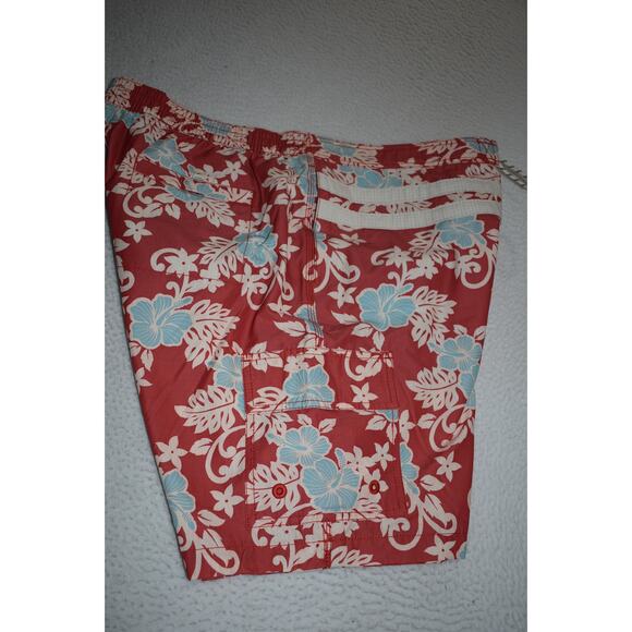 Tommy Bahama Swimming Trunks Shorts Mens Size 2XL Red Floral With Pockets - Picture 1 of 7